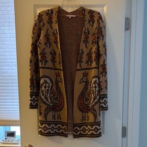 Calypso St. Barth Multicolor Peacock Cardigan